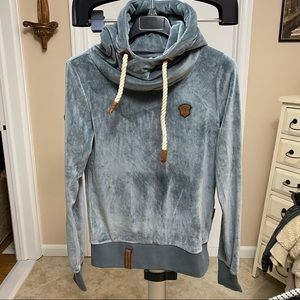 Naketand faux suede hoodie Small